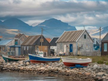 exploring the small fishing village of stykkisholmur