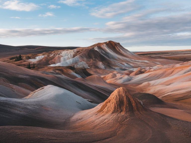 exploring the remote highlands of landmannalaugar